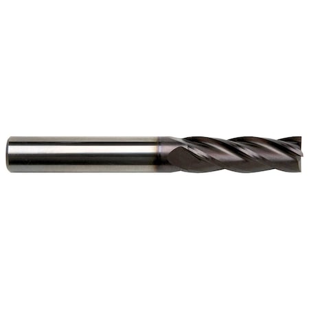 Gs Tooling 3/8" Diameter x 3/8" Shank 4-Flute Long Length Yellow Series Carbide End Mills 102930
